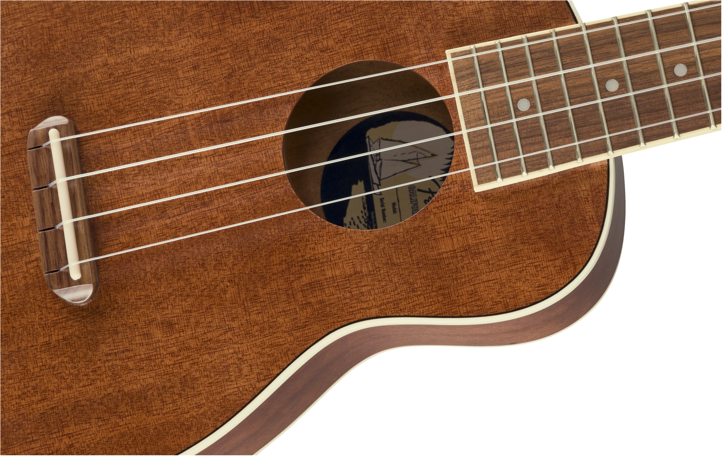 Soprano ukulelės komplektas Fender Seaside
