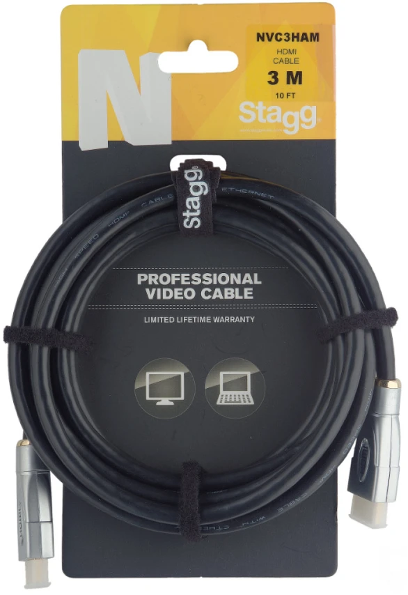 Stagg HDMI vaizdo kabelis, 3 m