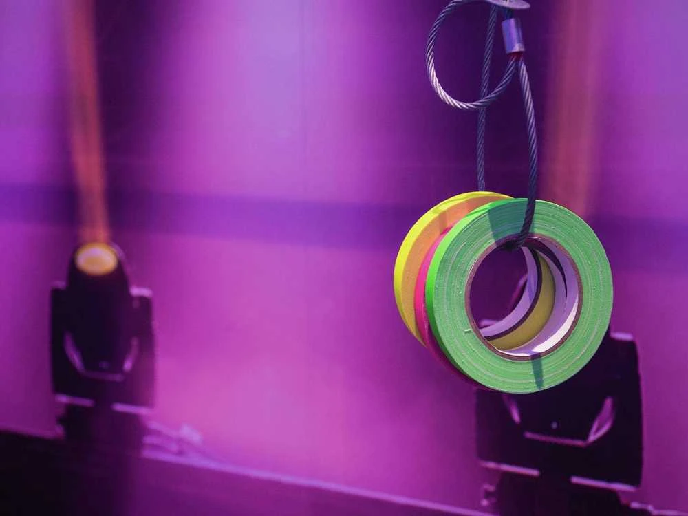 Steinigke Lipni juosta Gaffa Tape oranžinė (atsispindi UV šviesoje)