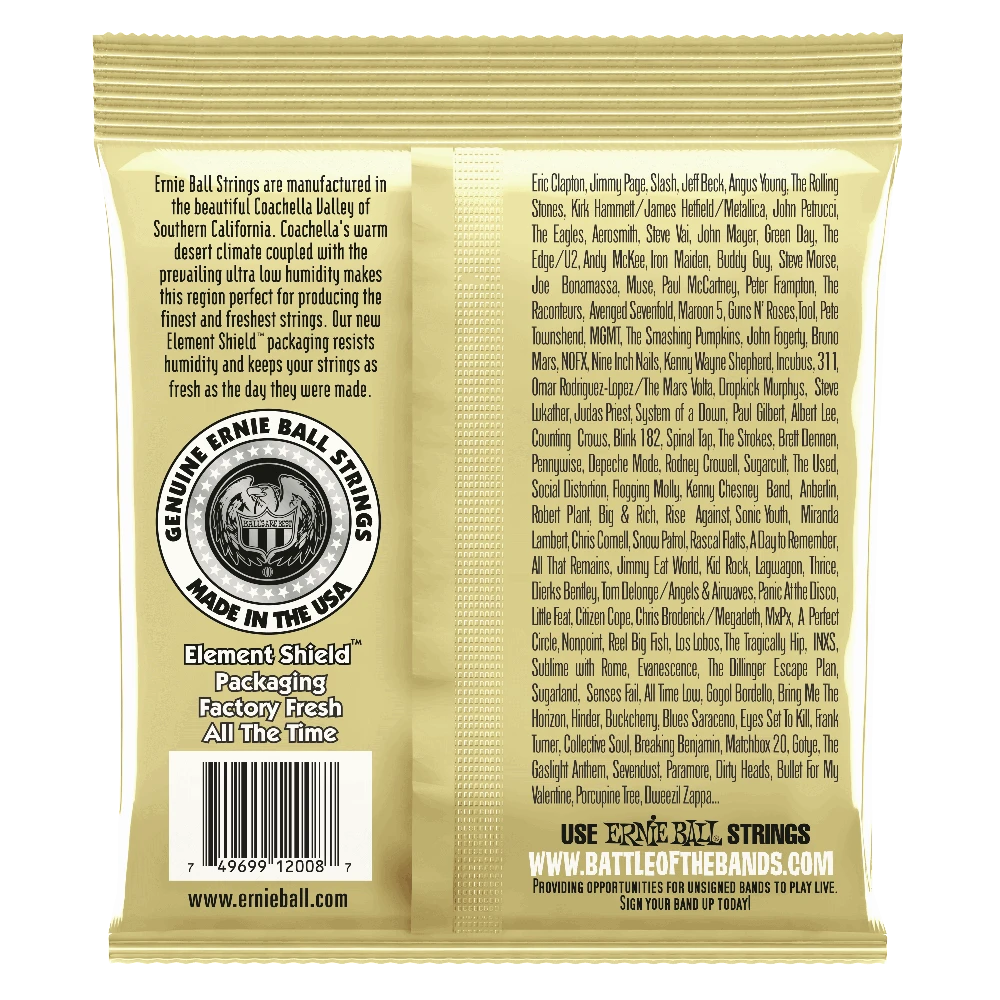 Stygos ak. gitarai Ernie Ball Earthwood P02008 0.010-0.052