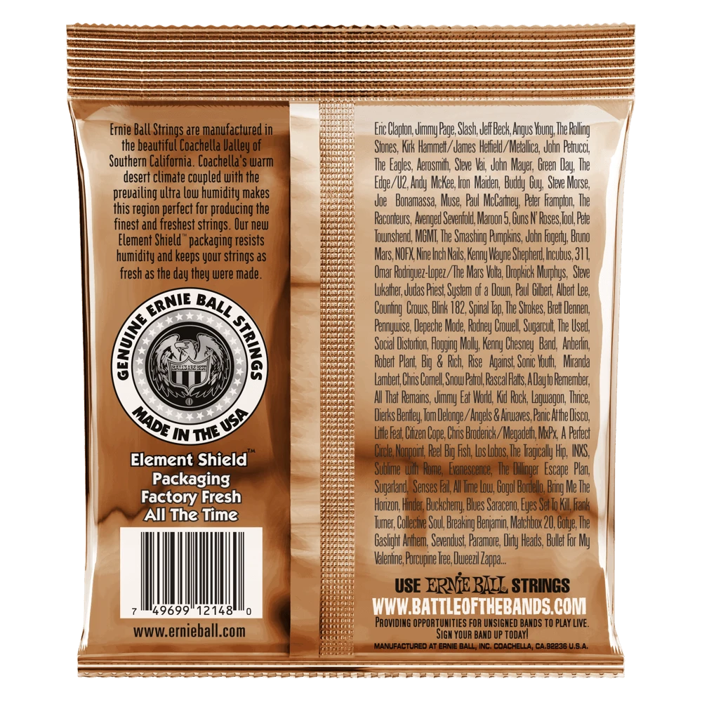 Stygos ak. gitarai Ernie Ball Earthwood šviesi bronza 0,011 - 0,052