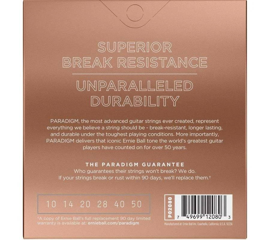 Stygos ak. gitarai Ernie Ball Paradigm 2080 Phosphor Bronze 0.10
