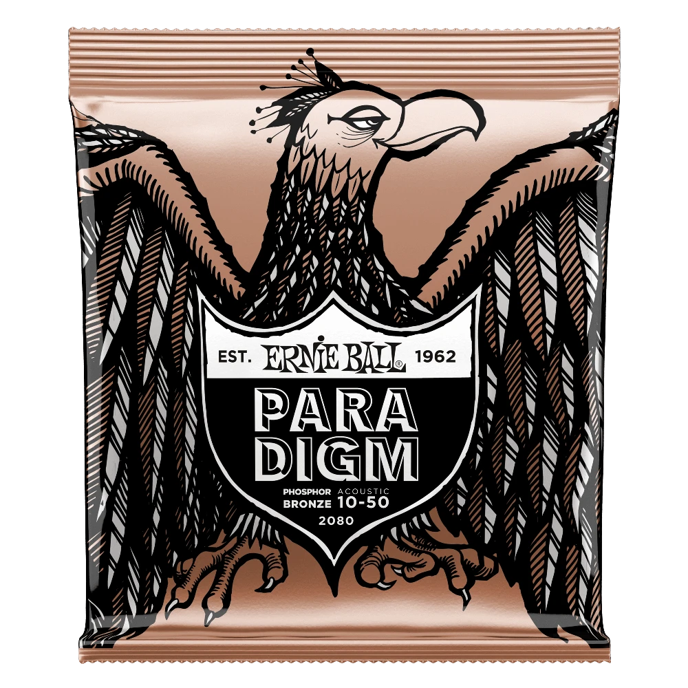 Stygos ak. gitarai Ernie Ball Paradigm 2080 Phosphor Bronze 0.10