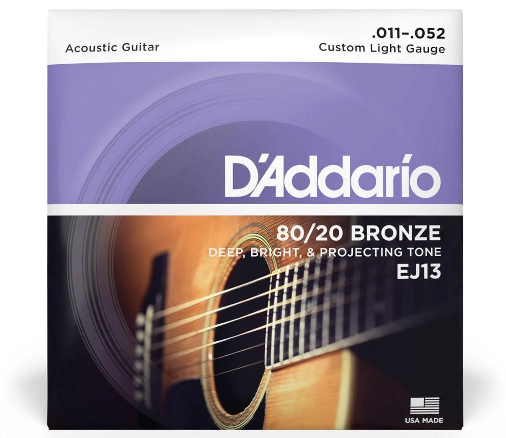 Stygos akustinei gitarai D'Addario EJ13 .011