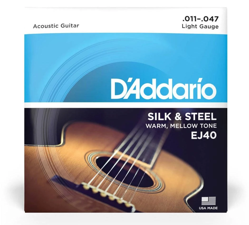 Stygos akustinei gitarai D'Addario EJ40 .011
