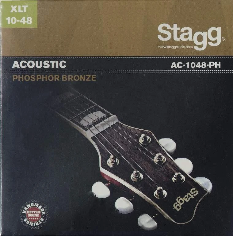Stygos akustinei gitarai Stagg AC-1048-PH Phosphor Bronze 0.010 - 0.048
