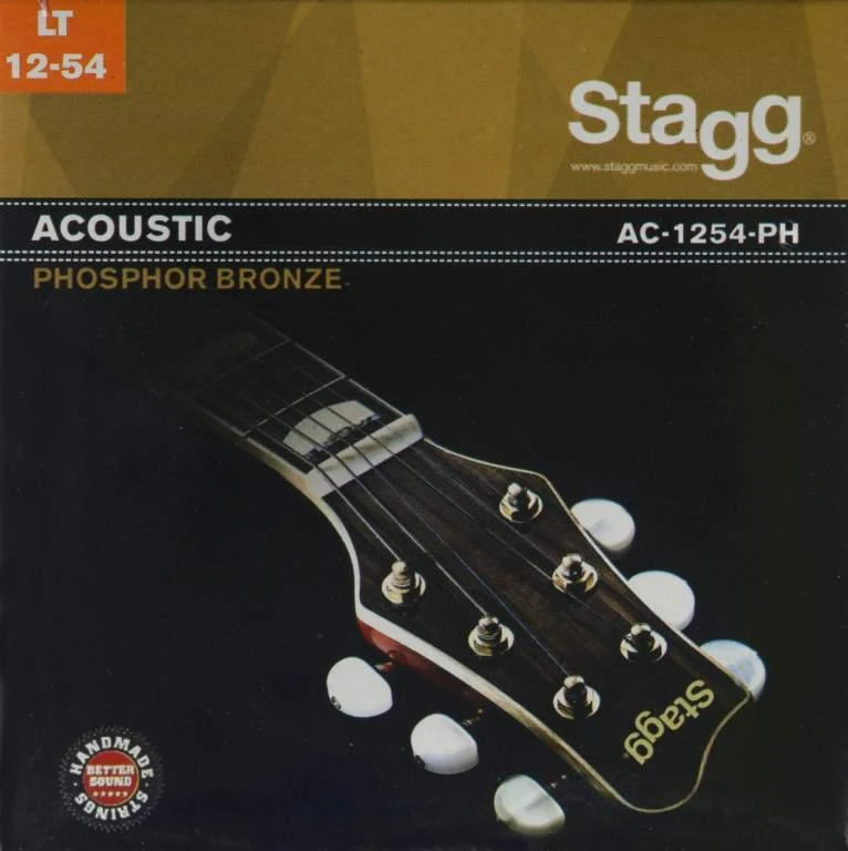 Stygos akustinei gitarai Stagg AC-1254-PH Phosphor Bronze 0.012 - 0.054