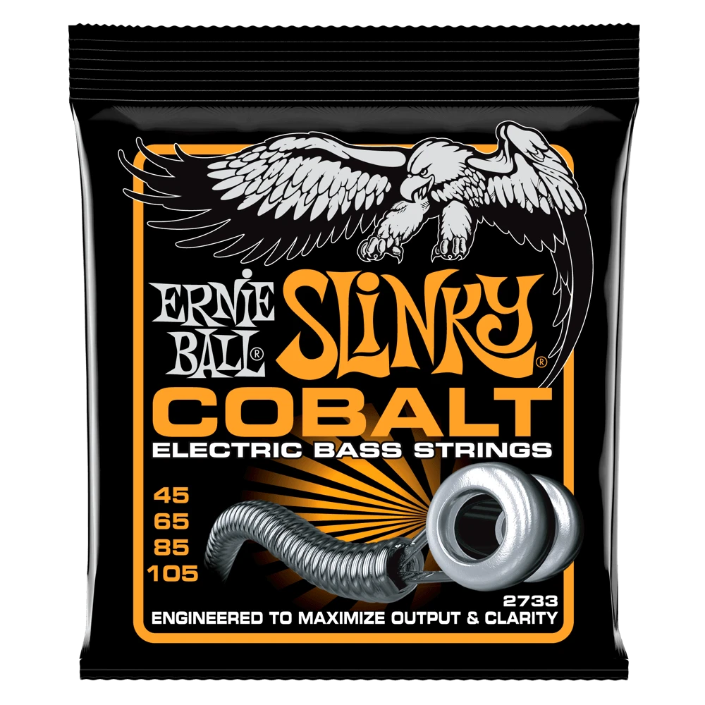 Stygos bosinei gitarai Ernie Ball 45 - 105 (Hybrid Slinky Cobalt)