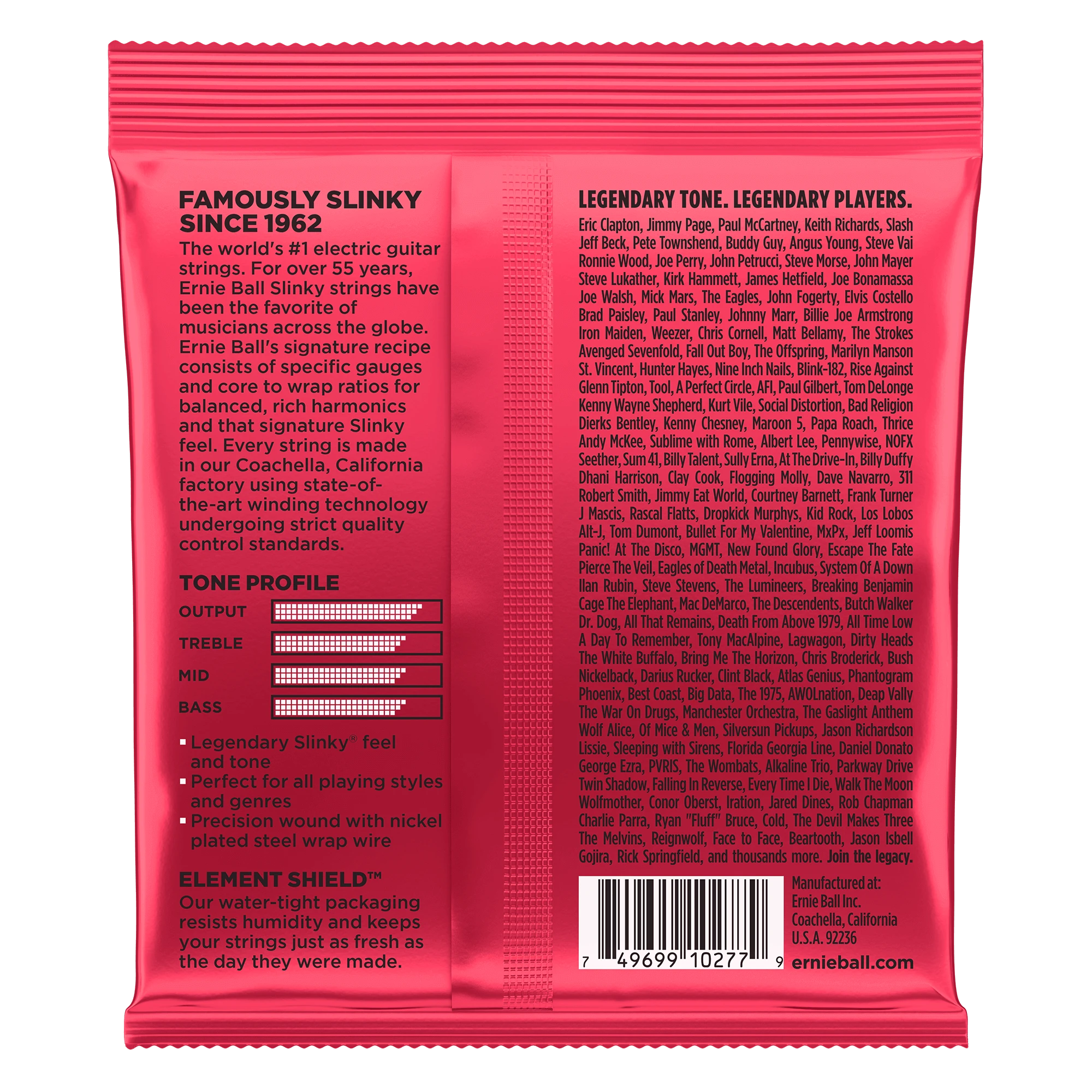 Stygos el. gitarai Ernie Ball Burly Slinky 11-52