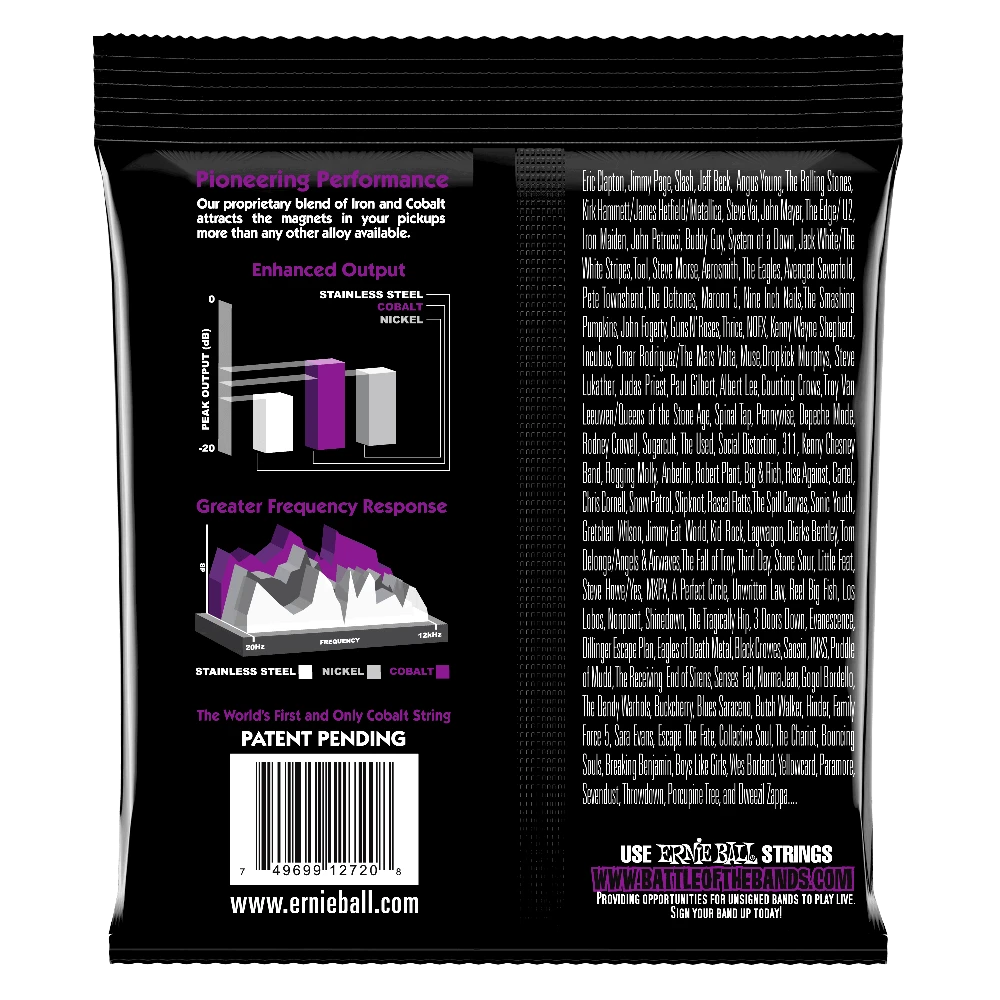 Stygos el. gitarai Ernie Ball Power Slinky Cobalt 11-48