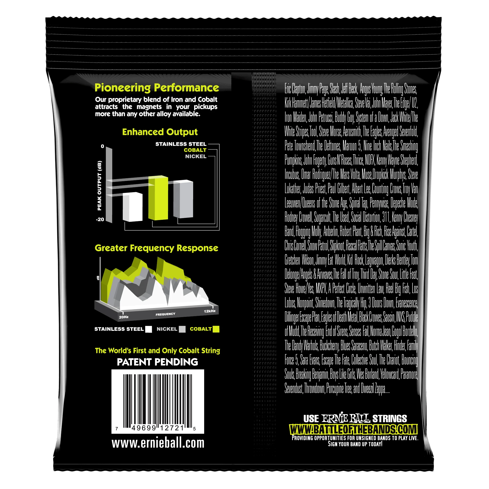 Stygos el. gitarai Ernie Ball Regular Slinky Cobalt 10-46