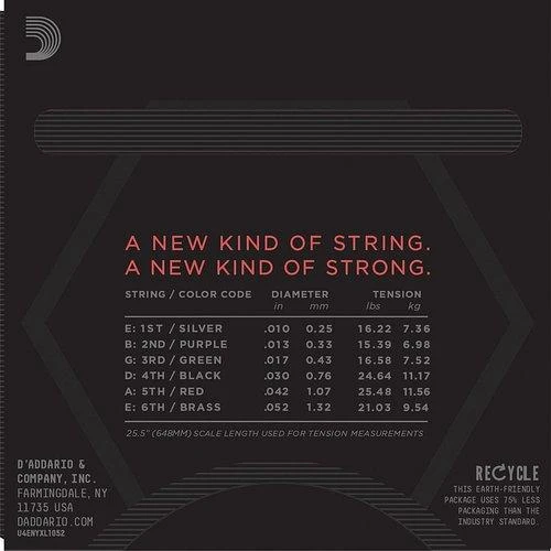Stygos elektrinei gitarai D'Addario NYXL1052