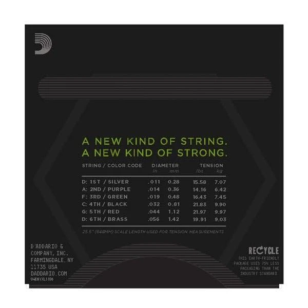 Stygos elektrinei gitarai D'Addario NYXL1156