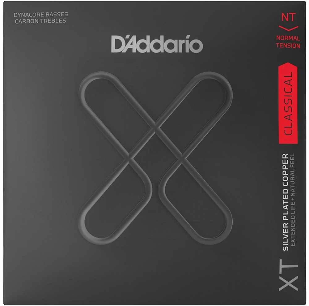Stygos klasikinei gitarai D'Addario Carbon Sidabrinis Plated Cooper XTC45FF