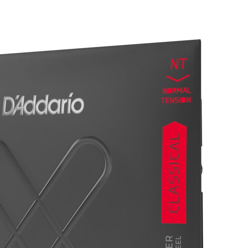 Stygos klasikinei gitarai D'Addario Nylon Sidabrinis Plated Cooper XTC45