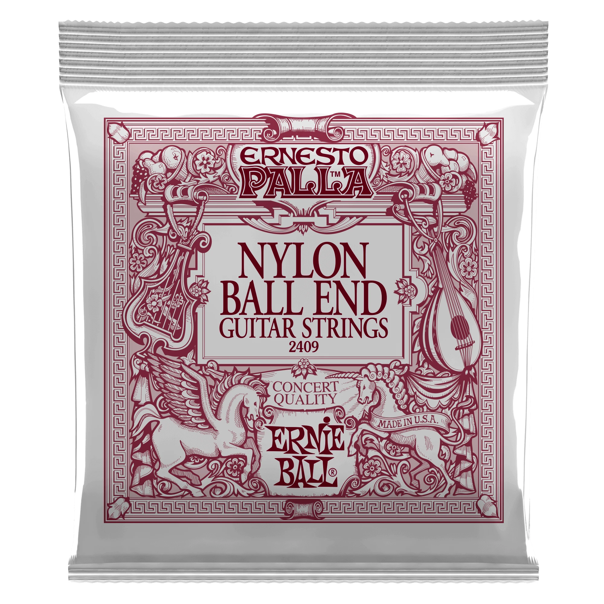 Stygos klasikinei gitarai Ernie Ball 2409 Juodas & Gold