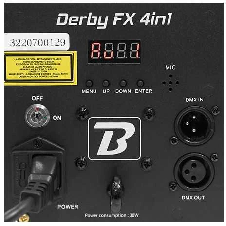 Šviesos efektas BoomTone DJ DerbyFX 4in1