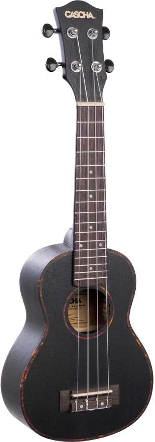 Tenorinė ukulelė Cascha Mahogany juoda HH 2305
