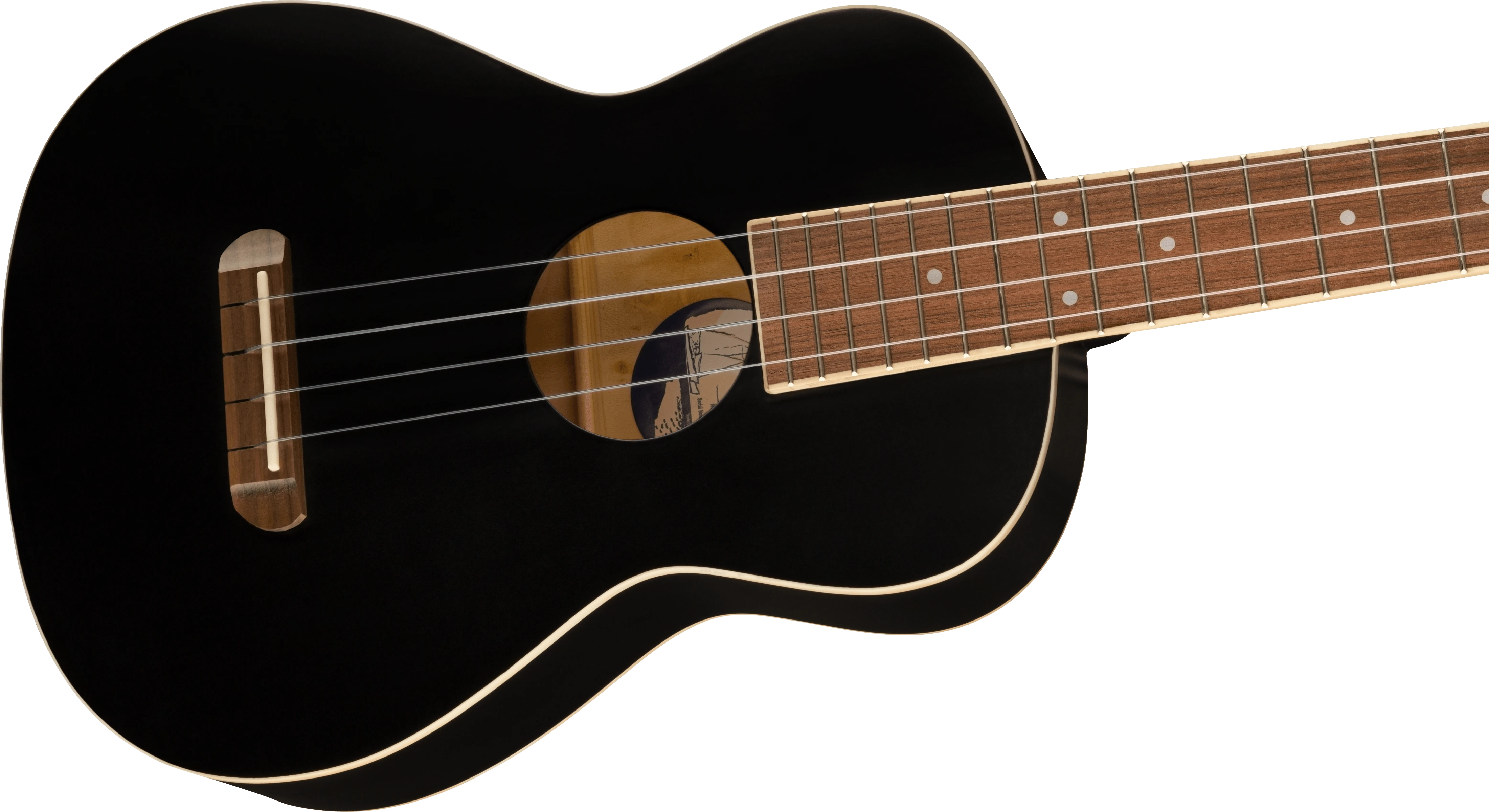 Tenorinė ukulelė Fender AVALON TENOR UKE, BLK WN