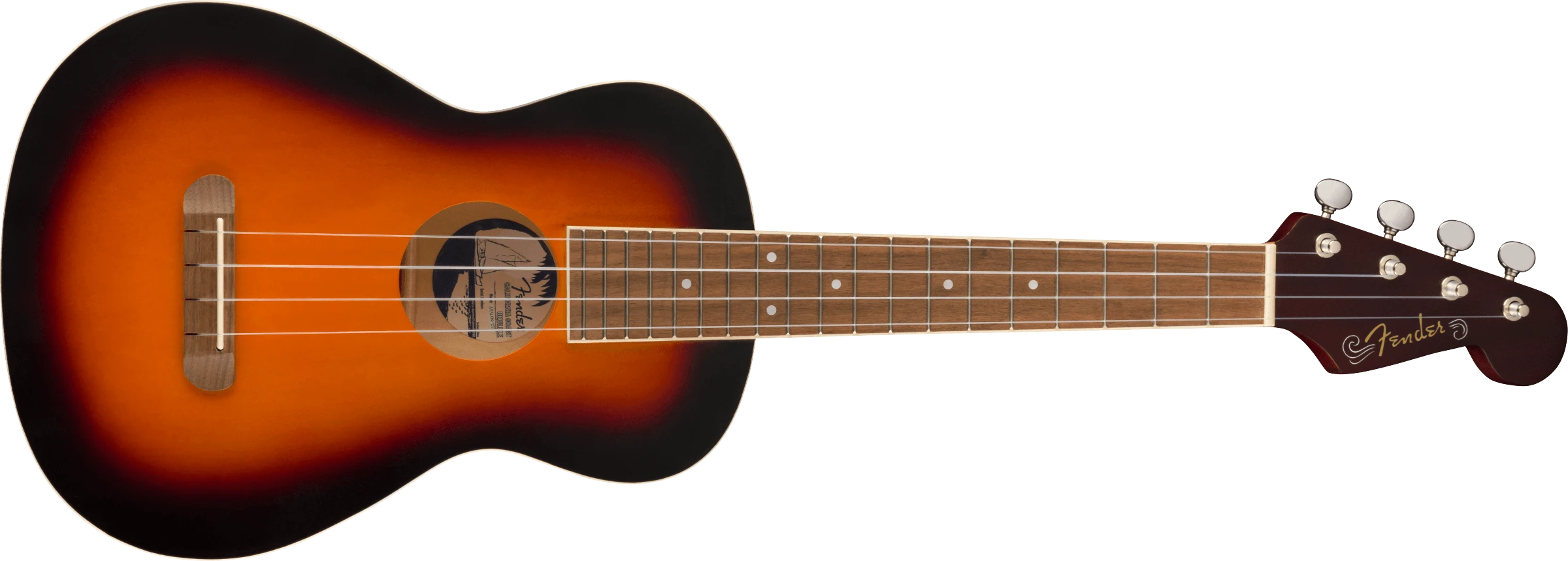 Tenorinė ukulelė Fender AVALON TENOR UKE, Sunburst WN