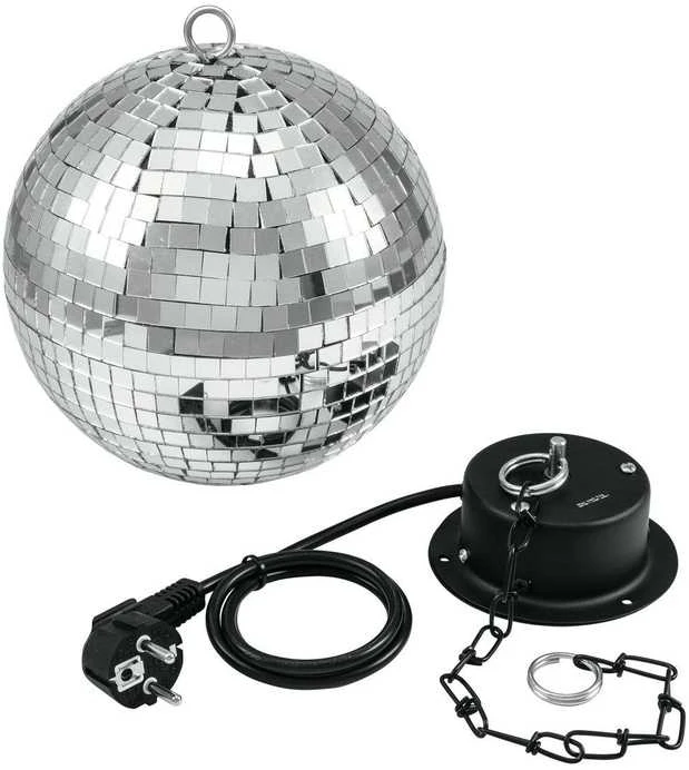 Veidrodinio disko rutulio komplektas Eurolite 20cm 5W 20000563