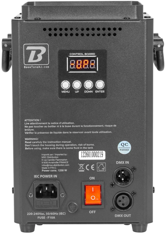 Vertikali dūmų mašina Boomtone DJ Jet Smoke 1200