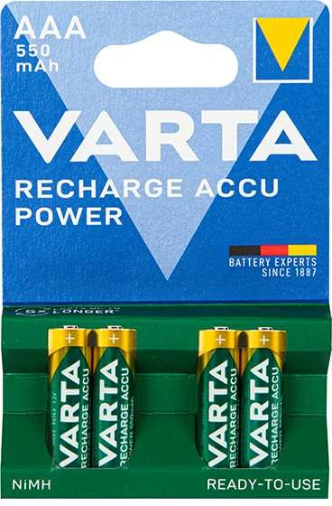 Pūtimo baterija R3 Ni-MH AAA 550mAh VARTA SOLAR