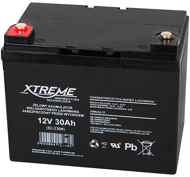 Blow Pūt Gelio baterija 12V 30Ah XTREME