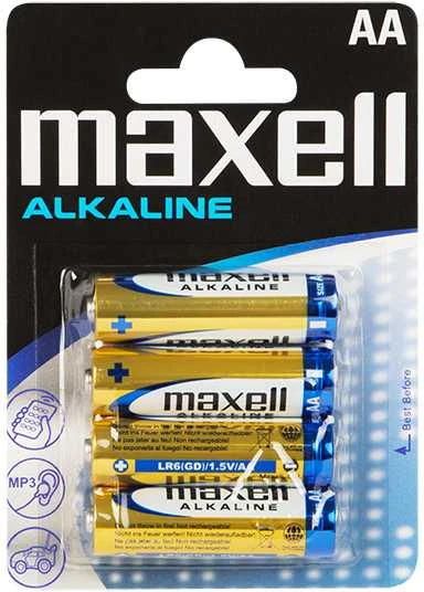 Maxell Alkaline AA baterijų pakuotė