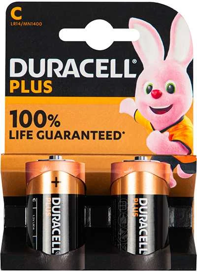 Šarminės baterijos LR14 DURACELL PLUS 2 vnt.