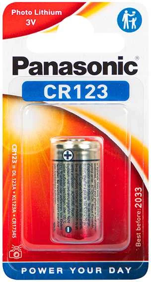 Panasonic cr123 Ličio jonų Elementas 3V 1vnt