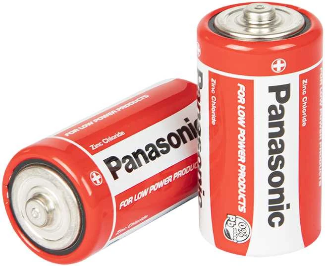 Panasonic C dydžio cinko baterijos 2 vnt.