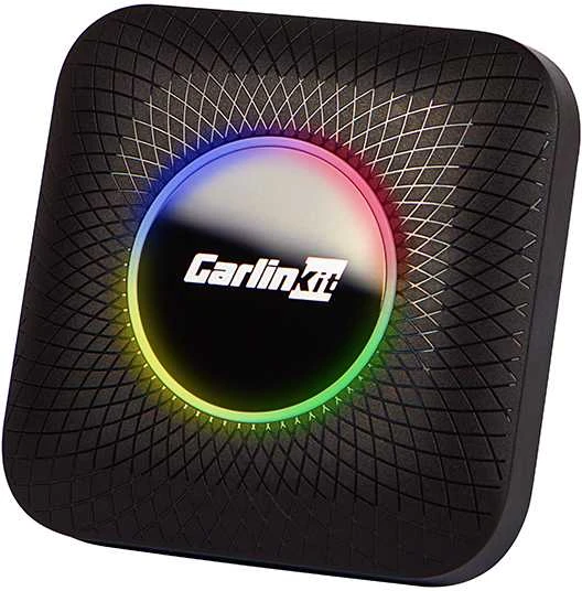 Carlinkit Tbox-Plus adapteris su RGB apšvietimu