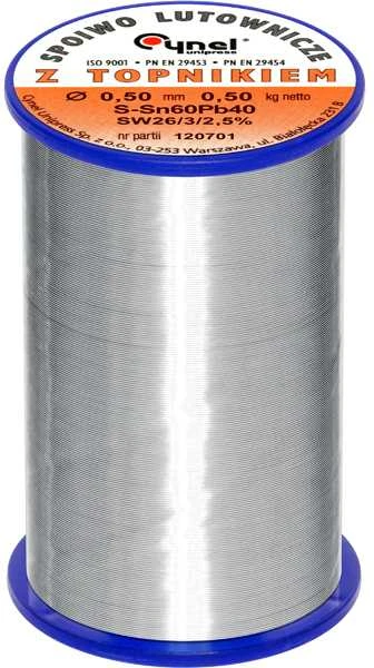 Cynel Lydmetalis 0.50mm 500g Sn60Pb40