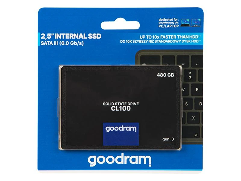 GOODRAM SSD 480GB CL100 G.3 2,5 SATA III