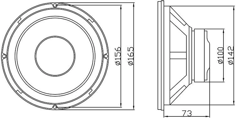 Blow Oem Garsiakalbis A-165 200W 8Ohm - 166mm