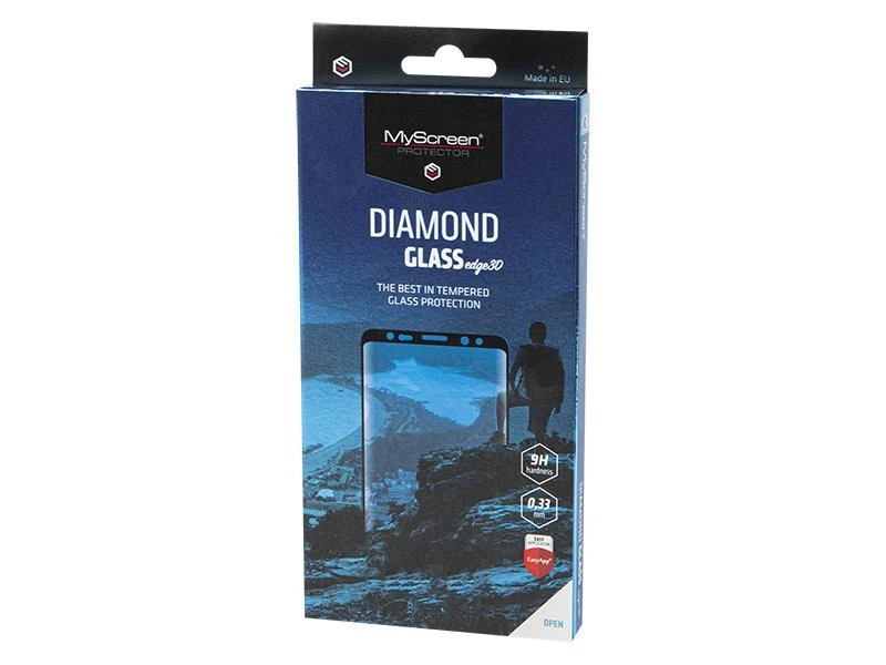 LCD apsauginis stiklas MyScreen Diamond Edge 3D Huawei P30 Pro juodas