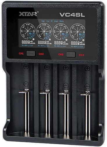 Kroviklis - Xtar VC4SL 1-4 Li-ion/Ni-MH, LCD Ekranas, USB-C