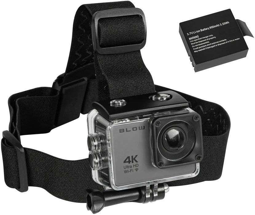 Kamera sportowa ACTION CAMERA GoPro4U 4K + akumulator + opaska nagłowna