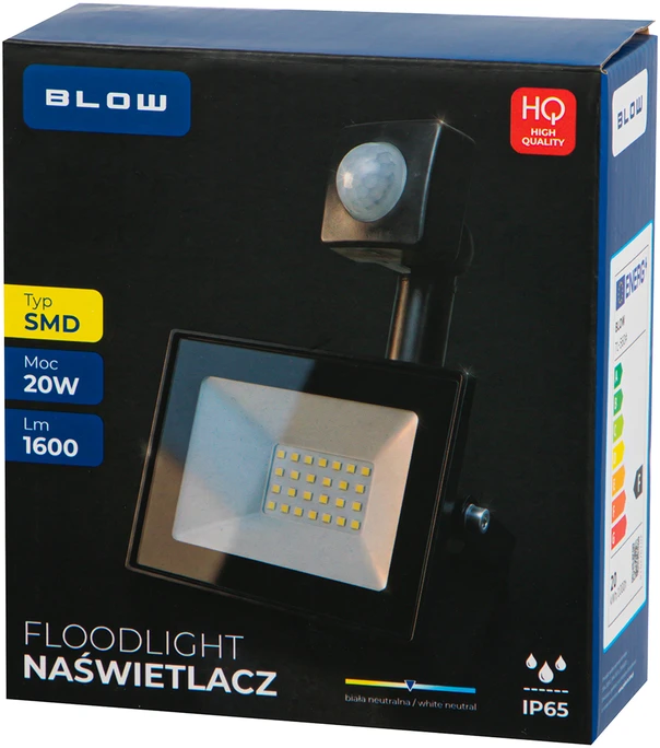 Blow LED prožektorius PIR SMD 20W