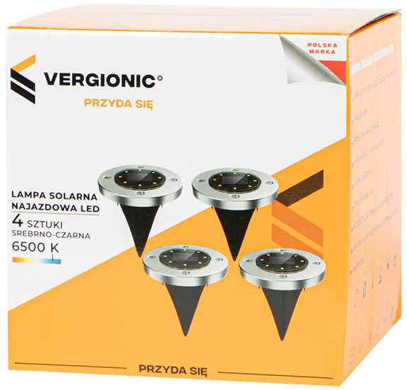 67-497# Saulės energija varomi LED rampos žibintai, 4 vnt.