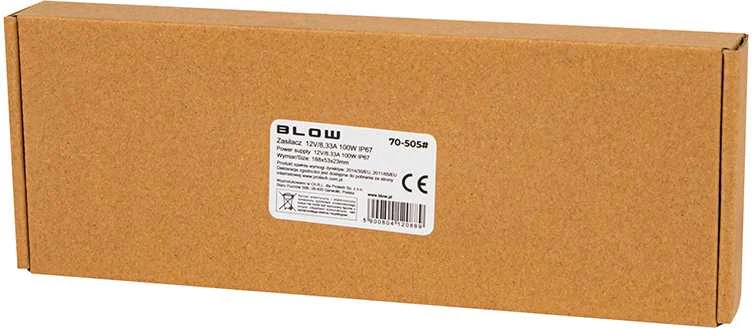 Blow Maitinimo šaltinis LED juostoms - 12V 8.33A 100W