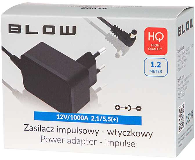 Blow Impulsinis maitinimo šaltinis 12V 1A 2.1x5.5