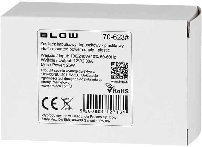 Blow Perjungiamas maitinimo šaltinis 12V / 2.08A