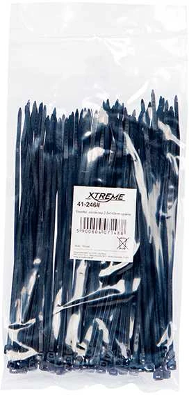 Xtreme Oem Laidų tvirtinimo dirželiai 140x2.5mm juodos spalvos