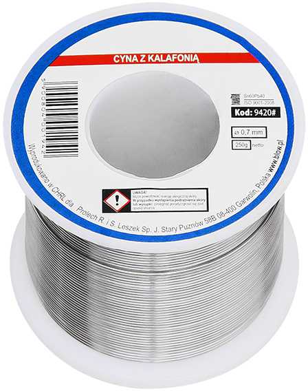 Blow Lydmetalis su kanifolija TINOL Sn60Pb40 0.70mm 250g