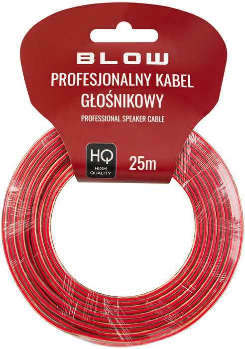 Garsiakalbio kabelis 2x4.00mm permatomas 25m