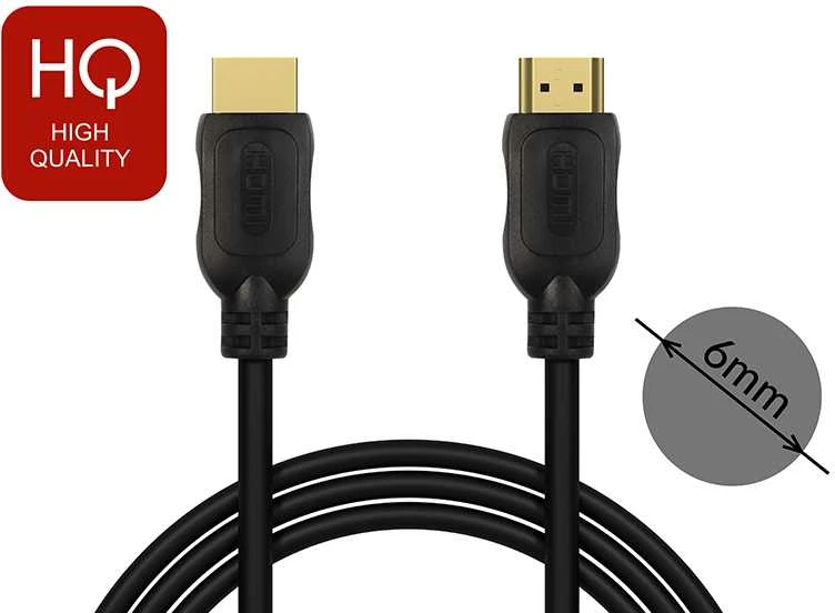 Blow HDMI laidas su 6 mm skersmens jungtimis
