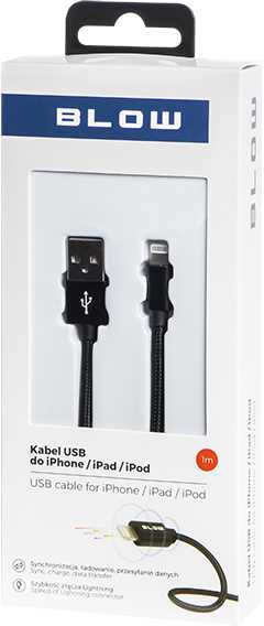 Blow USB A jungtis – iPhone 1.0m braided