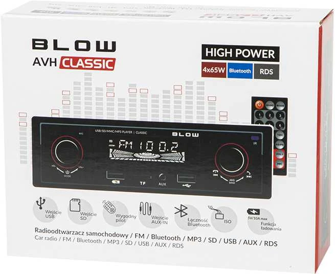 Automagnetola Radijas BLOW AVH CLASSIC MP3/USB/Micro SD